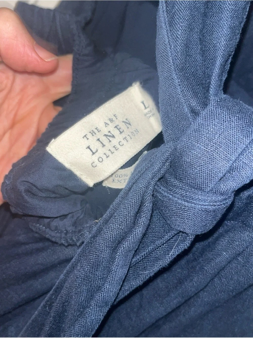 Abercrombie & Fitch Navy Square-Neck Maxi Dress